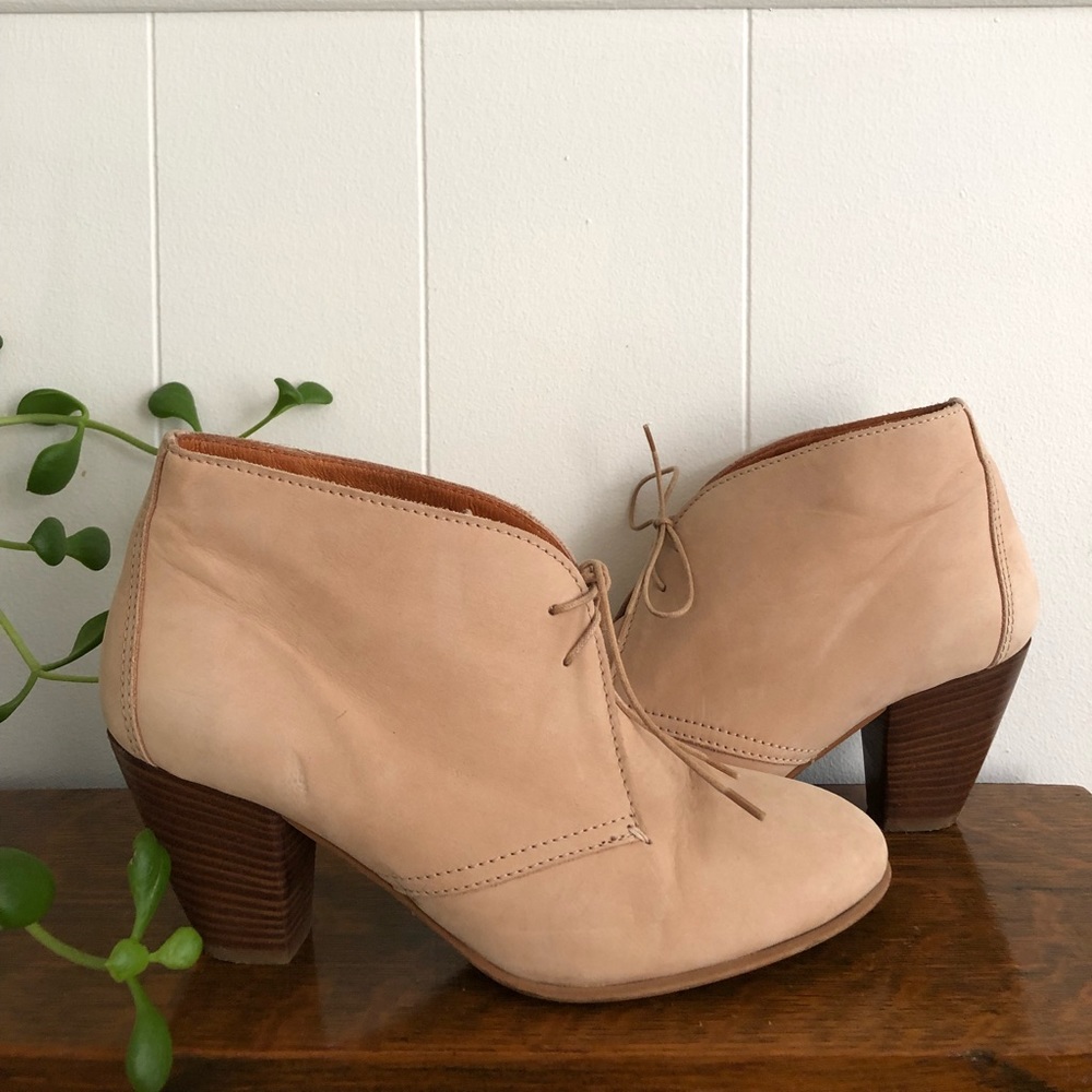 Italian leather booties from Anthro